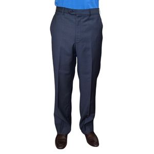 Santorelli Gray Check Wool Dress Pants Trousers Made in Italy